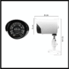 D_NQ_NP_2X_615450-MLA82778275147_022025-F Kit 8 Cámaras De Seguridad Dvr Exterior Interior 1080p Full Color Blanco