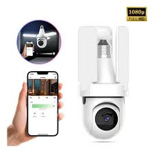 D_NQ_NP_2X_632142-MLA90985819760_082025-F Cámara Lámpara 360 Wifi Ip Led Sonido Filma Color Y Nocturno Blanco