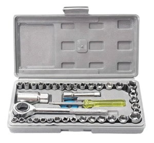 LLAVE TUBO 40PCS PLATEADAS VS40P