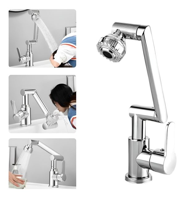 GRIFERIA MONOCOMANDO PLATEADA/NEGRA