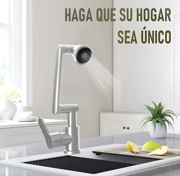 GRIFERIA MONOCOMANDO PLATEADA/NEGRA