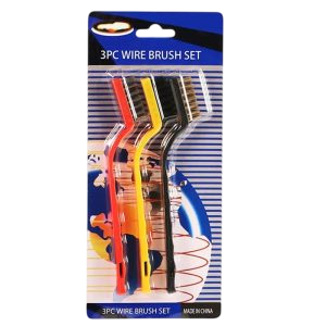 KIT CEPILLOS MANGO LARGO X3 ACERO