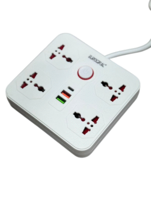 ALARGUE CUADRADO 4 TOMAS 2 USB