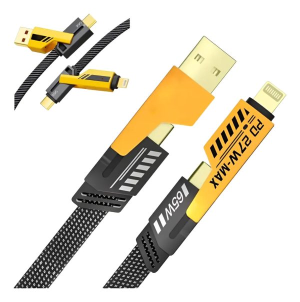 CABLE CARGADOR 4 EN 1 SPRING DATA CABLE TURBO