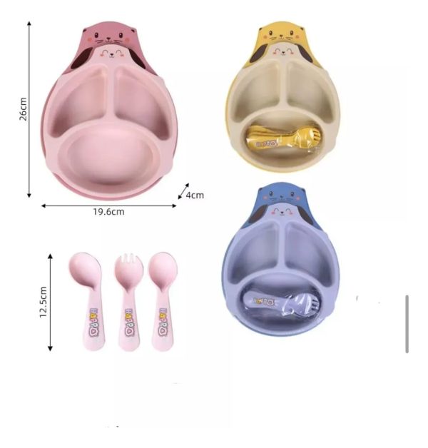 SET PLATO INFANTIL CON CUCHARA