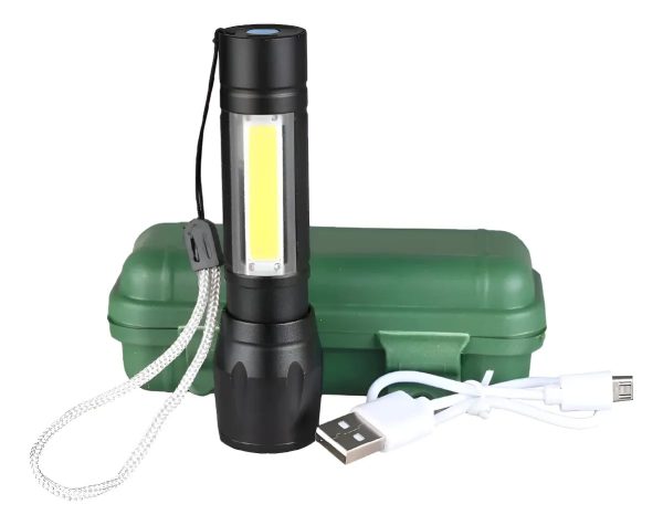 LINTERNA CON CORREA USB CHARGE