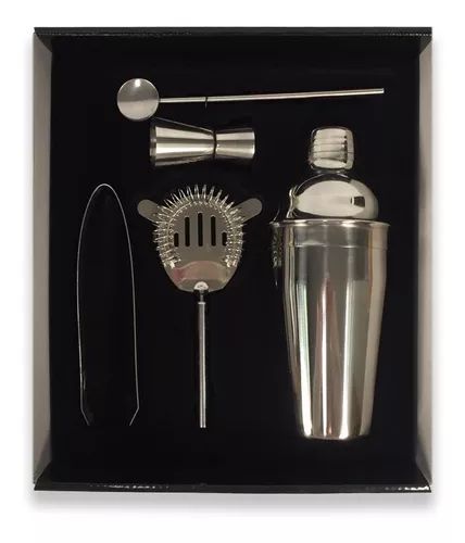 SET COCTELERIA PLATEADA 7551
