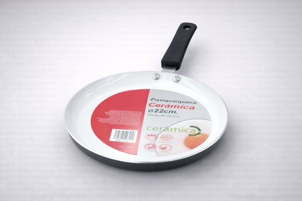 PANQUEQUERA CERAMICA 22CM MANGO SILICONA