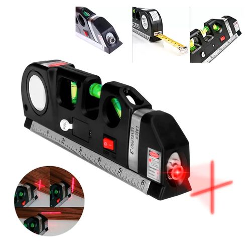 NIVEL LASER CON CINTA MÉTRICA