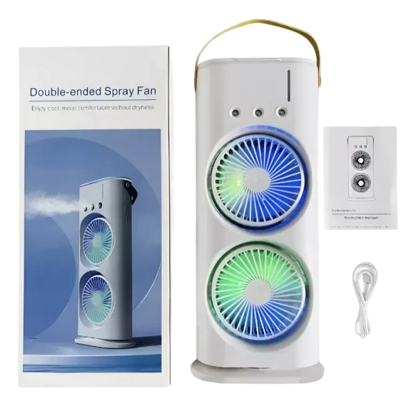 VENTILADOR DOBLE C/HUMIDIFICADOR