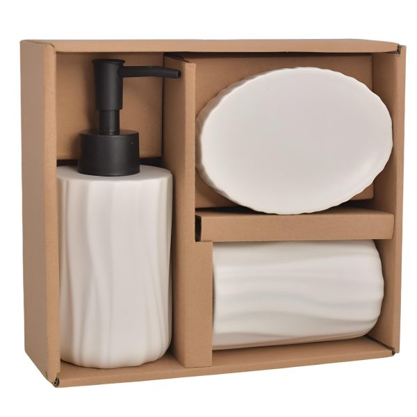 SET DE BAÑO X3 PCS CERAMICA
