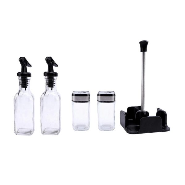 CONDIMENT SET ACEITERA VINAGRERA SALERO PIMENTERO