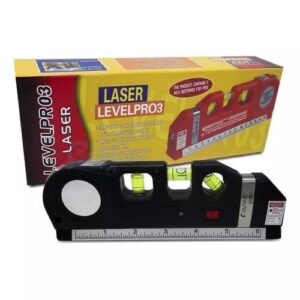 NIVEL LASER CON CINTA MÉTRICA