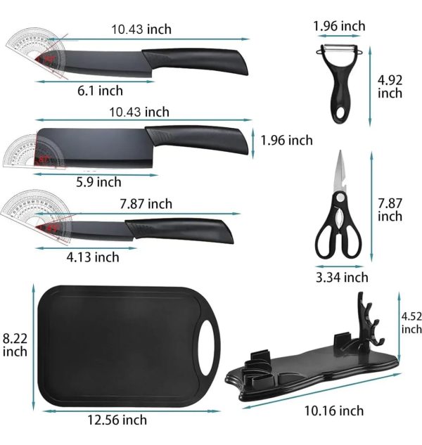 SET DE CUCHILLOS 7PCS